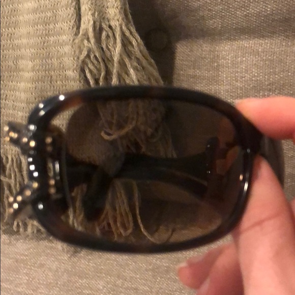 Jimmy Choo tortoise shell sunglasses with crystal - Picture 8 of 8